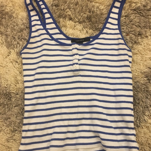 forever 21 striped tank top